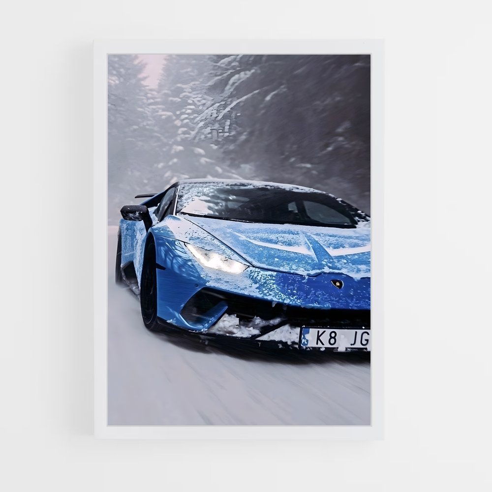 Poster Vitesse Polaire – affiche Lamborghini (vue 3)